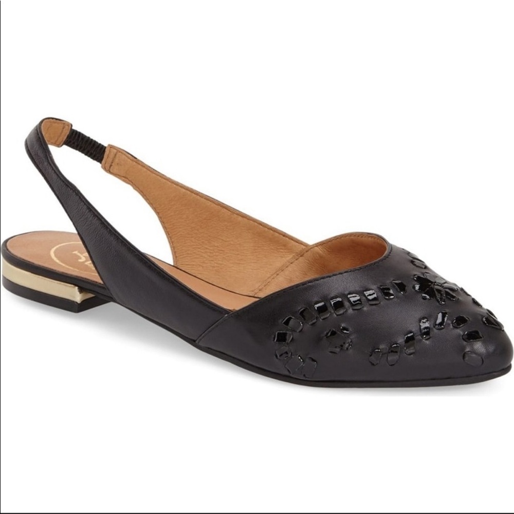 Jack Rogers Rory Black Slingback Flats